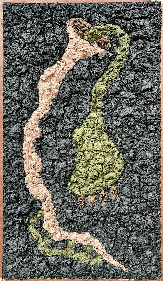 Mojahid Musa, found object, clay painting, dhaka art summit